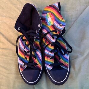 Converse - Custom Pride Platform High Tops